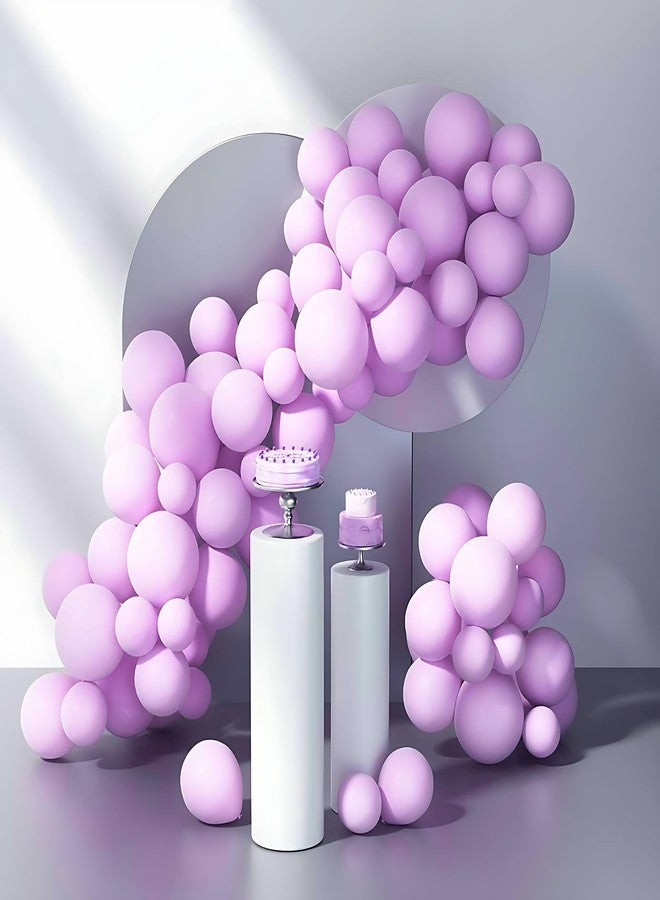 Flyloons Purple Green Yellow Pink Pastel Balloons Pack of 100 for birthday decoration items also suitable Baby Shower, Anniversary, Wedding, Celebration, Party - Image 3